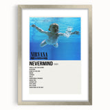 Nirvana Nevermind Poster - Retro 90s Wall Art - Vintage Rock Art Print