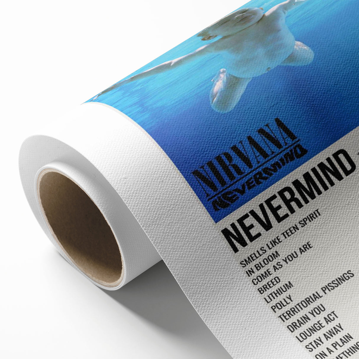 Nirvana Nevermind Poster - Retro 90s Wall Art - Vintage Rock Art Print