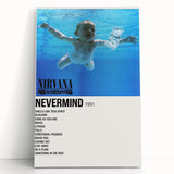 Nirvana Nevermind Poster - Retro 90s Wall Art - Vintage Rock Art Print