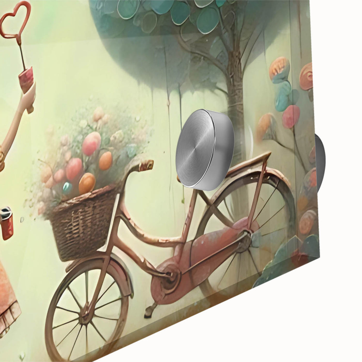 Whimsical Girl and Bubbles Wall Art - Dreamy Nursery Print