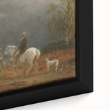 Romanticism Art - A Traveller and a Shepherd in a Landscape