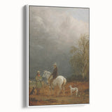 Romanticism Art - A Traveller and a Shepherd in a Landscape