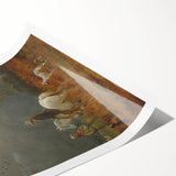 Romanticism Art - A Traveller and a Shepherd in a Landscape