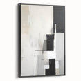 Dining Room Wall Decor - Minimalist Black & White Abstract Art