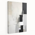 Dining Room Wall Decor - Minimalist Black & White Abstract Art