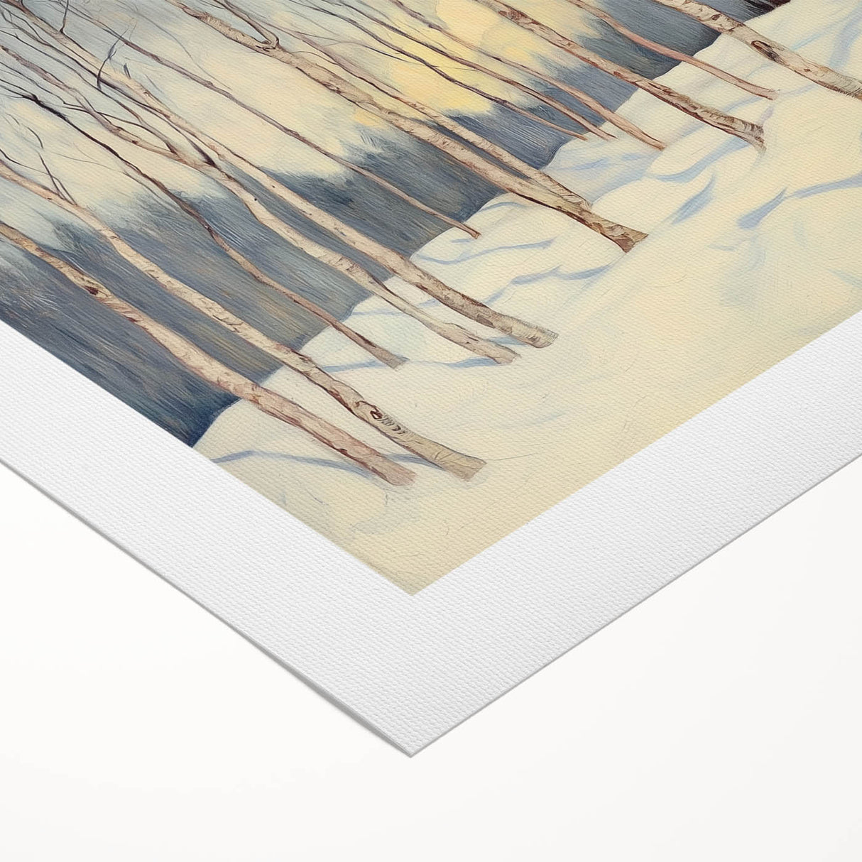 Abstract floral design on rolled canvas, showcasing vibrant colors and intricate patterns. Ideal for home decor, this artwork is packaged securely in a cardboard tube for safe shipping.
