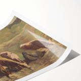 Expressionist Art of Summer Herds | Contemporary Expressionism Wall Art