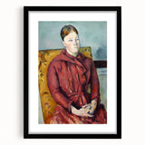 Impressionist Portrait - Madame Cézanne in Yellow Chair by Cézanne
