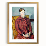 Impressionist Portrait - Madame Cézanne in Yellow Chair by Cézanne