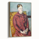 Impressionist Portrait - Madame Cézanne in Yellow Chair by Cézanne