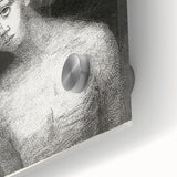 Modern Wall Art - The Fallen Angel by Odilon Redon - Mystical Black & White Decor