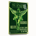 Nirvana Concert Poster - Retro Green Aesthetic - Vintage Rock Art Print