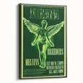 Nirvana Concert Poster - Retro Green Aesthetic - Vintage Rock Art Print