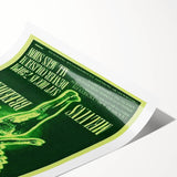 Nirvana Concert Poster - Retro Green Aesthetic - Vintage Rock Art Print