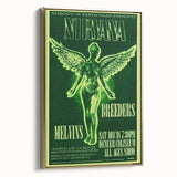 Nirvana Concert Poster - Retro Green Aesthetic - Vintage Rock Art Print