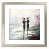 Abstract Couple Wall Art - Modern Canvas Print for Living Room