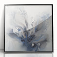 Framed acrylic artwork showcasing vibrant abstract floral designs in a black frame, perfect for modern home decor. Ideal for enhancing living spaces with a touch of color and elegance.