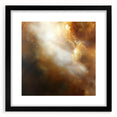 Abstract Art Prints – Ethereal Brown and Gold Modern Wall Decor