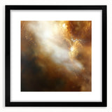 Abstract Art Prints – Ethereal Brown and Gold Modern Wall Decor