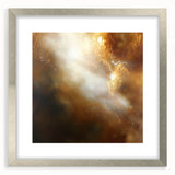 Abstract Art Prints – Ethereal Brown and Gold Modern Wall Decor
