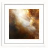 Abstract Art Prints – Ethereal Brown and Gold Modern Wall Decor