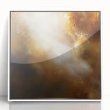 Abstract Art Prints – Ethereal Brown and Gold Modern Wall Decor