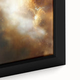 Abstract Art Prints – Ethereal Brown and Gold Modern Wall Decor