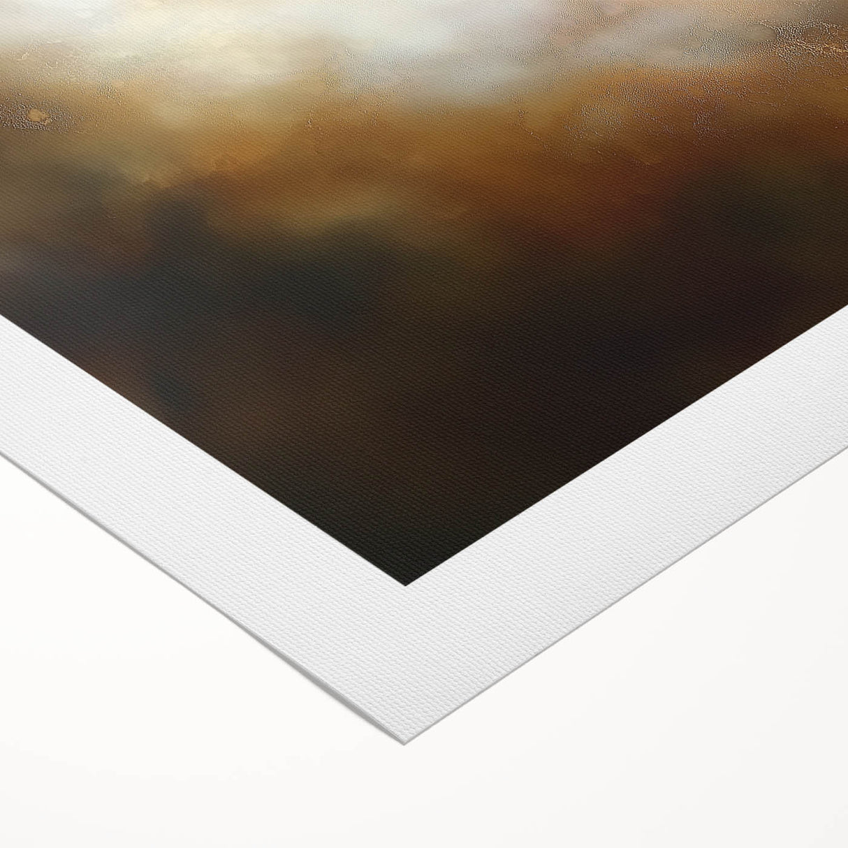 Abstract Art Prints – Ethereal Brown and Gold Modern Wall Decor