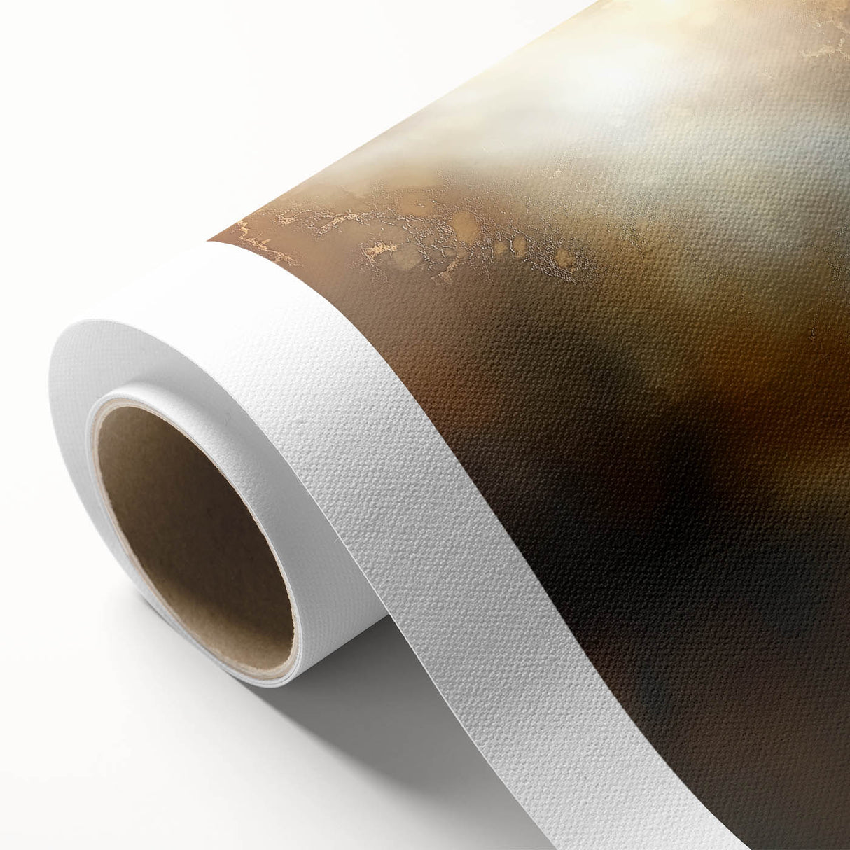 Abstract Art Prints – Ethereal Brown and Gold Modern Wall Decor