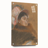 Impressionist Portrait - Madame Dietz-Monnin by Degas Wall Art Print