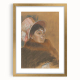 Impressionist Portrait - Madame Dietz-Monnin by Degas Wall Art Print