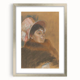 Impressionist Portrait - Madame Dietz-Monnin by Degas Wall Art Print