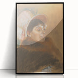 Impressionist Portrait - Madame Dietz-Monnin by Degas Wall Art Print