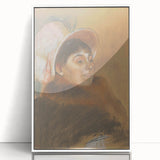 Impressionist Portrait - Madame Dietz-Monnin by Degas Wall Art Print