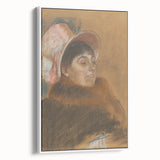 Impressionist Portrait - Madame Dietz-Monnin by Degas Wall Art Print