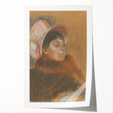 Impressionist Portrait - Madame Dietz-Monnin by Degas Wall Art Print