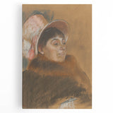Impressionist Portrait - Madame Dietz-Monnin by Degas Wall Art Print