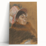 Impressionist Portrait - Madame Dietz-Monnin by Degas Wall Art Print