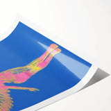 Nirvana Angel Poster - Retro Neon Aesthetic - Vintage Rock Art Print