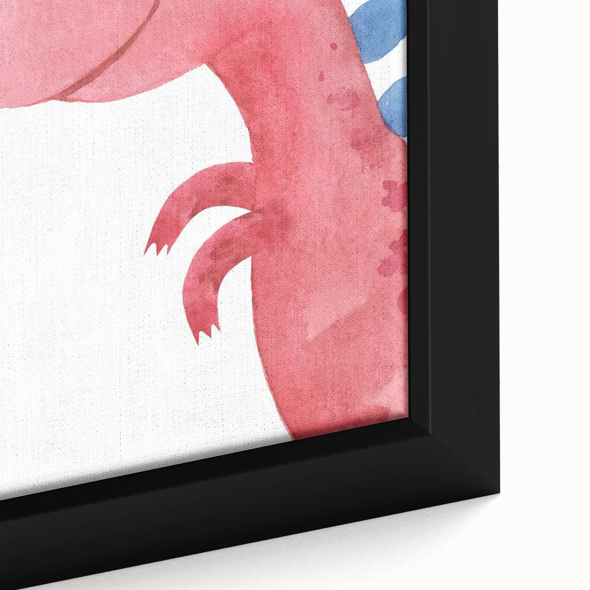 Playful Red Dinosaur Girls Room Wall Art - Fun Nursery Print