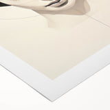 Modern Dining Room Wall Art – Monochrome Elegant Portrait Print