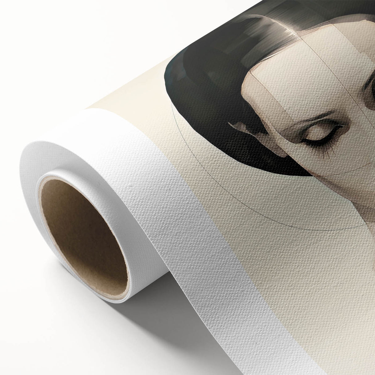 Modern Dining Room Wall Art – Monochrome Elegant Portrait Print