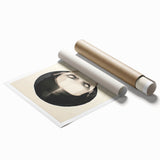 Modern Dining Room Wall Art – Monochrome Elegant Portrait Print