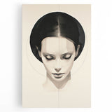 Modern Dining Room Wall Art – Monochrome Elegant Portrait Print