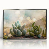 Serene Succulent Wall Art - Modern Botanical Canvas for Living Room