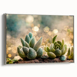 Serene Succulent Wall Art - Modern Botanical Canvas for Living Room