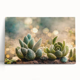 Serene Succulent Wall Art - Modern Botanical Canvas for Living Room