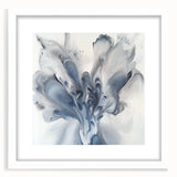 Abstract floral frame art with a white mat, showcasing vibrant colors and intricate designs, perfect for enhancing modern home decor. Ideal for wall displays.