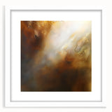 Modern Abstract Wall Art – Glowing Golden Brown Canvas Print