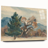 Autumn Forest Modern Art Print - Nature-Inspired Contemporary Decor